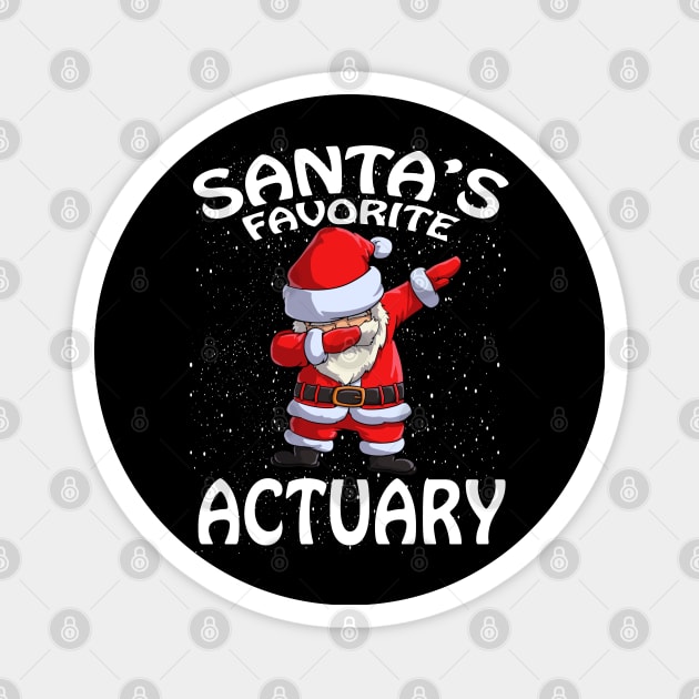 Santas Favorite Actuary Christmas Magnet by intelus